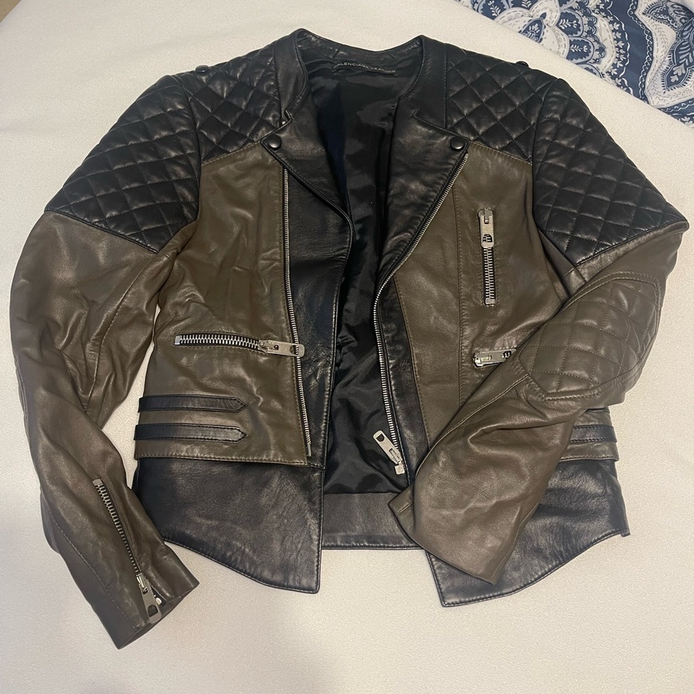 Balenciaga Leather Biker Jacket
